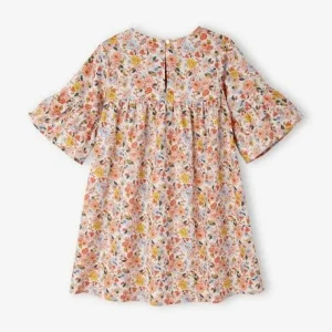 De super promotions disponibles Robe à Smocks Motifs Fleurs Fille Rose Imprimé – Vertbaudet 14