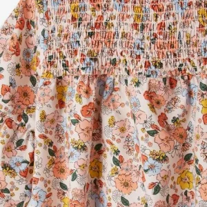 De super promotions disponibles Robe à Smocks Motifs Fleurs Fille Rose Imprimé – Vertbaudet 16