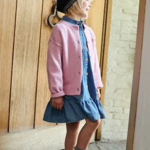 boutique en france Robe à Volant En Denim Fille Stone – Vertbaudet 10