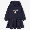 bas prix Robe Bi-matière à Capuche Fille Bleu – Vertbaudet 17