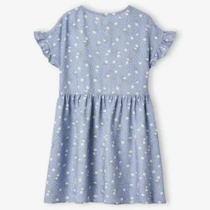 Satisfait ou Remboursé Robe Boutonnée à Fleurs Fille écru – Vertbaudet 16