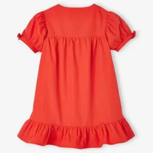 Robe Boutonnée En Popeline Fille Rouge écarlate – Vertbaudet en ligne vente 8