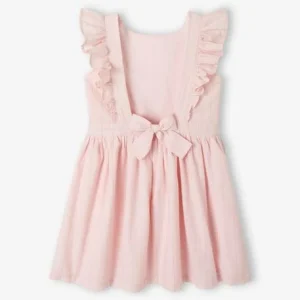 boutique pas cher Robe De Cérémonie Animée De Fils Brillants Fille Rose – Vertbaudet 8