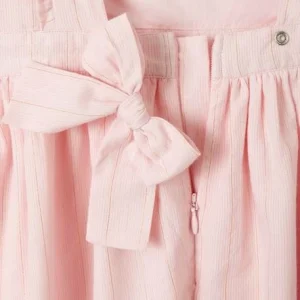 boutique pas cher Robe De Cérémonie Animée De Fils Brillants Fille Rose – Vertbaudet 12