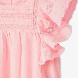 Robe De Cérémonie Fille Effet Plumetis Détails Dentelle Rose – Vertbaudet vente chaude 10