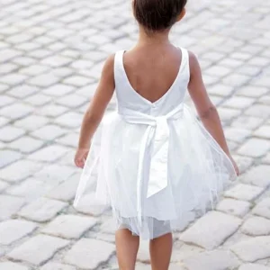 Robe De Cérémonie Fille En Satin Et Tulle Rose Poudré – Vertbaudet comparez les prix 16