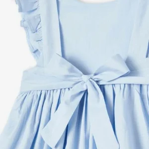 dernière tendance Robe De Cérémonie Volantée Dos Nu Fille Bleu Ciel – Vertbaudet 12