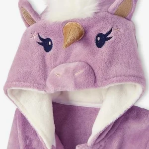 Robe De Chambre Licorne Fille En Maille Peluche Rose Mauve – Vertbaudet boutique en ligne france 16