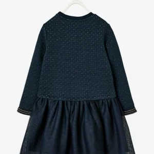 SOLDES TOUT À Robe De Noël Fille Bi-matière Encre – Vertbaudet 10