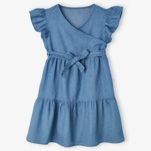 Robe En Denim Léger Effet Portefeuille Fille Stone – Vertbaudet boutique 10