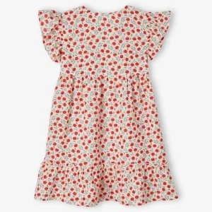 Robe En Gaze De Coton Motifs Pommes Fille Effet Portefeuille écru – Vertbaudet soldes en ligne 7