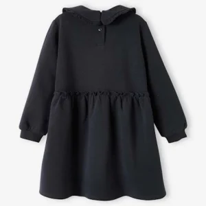 Nouveau Robe En Molleton Col Claudine Fille Anthracite – Vertbaudet 10