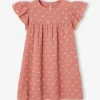 haute qualité Robe Fille En Gaze De Coton Imprimée Manches Papillon Tomette – Vertbaudet 20