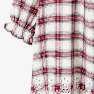 Top ventes Robe Flanelle à Carreaux Fille Carreaux Rouge – Vertbaudet 14