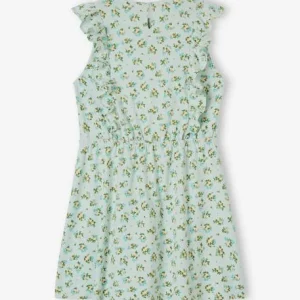 Robe Imprimée à Volants Fille Vert Imprimé – Vertbaudet site soldes 10