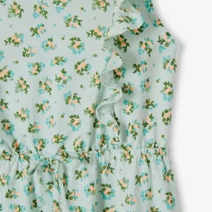 Robe Imprimée à Volants Fille Vert Imprimé – Vertbaudet site soldes 12