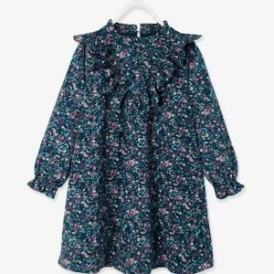 grande qualité Robe Imprimée Fleurs Fille Vert Imprimé – Vertbaudet 12