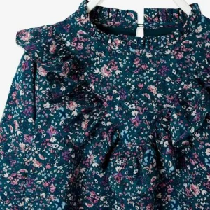 grande qualité Robe Imprimée Fleurs Fille Vert Imprimé – Vertbaudet 16