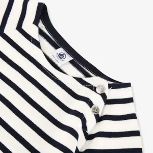 REMISE Robe Manches Courtes Coton PETIT BATEAU Rayé Marine – Petit Bateau 9