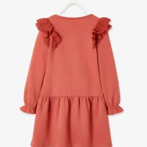 Robe Molleton à Volants En Broderie Anglaise Fille Rose Hâlé – Vertbaudet livraison la plus rapide 10