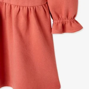 Robe Molleton à Volants En Broderie Anglaise Fille Rose Hâlé – Vertbaudet livraison la plus rapide 14