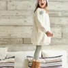 Robe Sweat En Sherpa Avec Broderie Irisée Fille écru – Vertbaudet boutique en ligne 20