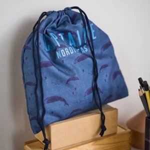 Sac à Goûter “capitaine” Motifs Baleines Garçon Bleu Ardoise Foncé Imprimé – Vertbaudet fashion pas cher 18