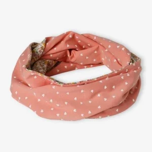 Top ventes Snood Fille Réversible Fleurs/coeurs Rose Imprimé – Vertbaudet 7