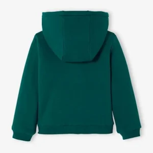 soldes en ligne Sweat à Capuche Doublé Sherpa Vert Anglais – Vertbaudet 8