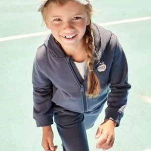 france en ligne Sweat à Capuche Zippé Sport Basics Fille. Bleu – Vertbaudet 12