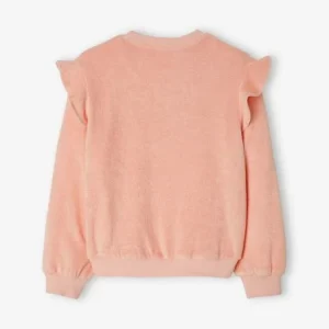 Sweat à Volants En éponge Fille Rose Pâle – Vertbaudet Livraison Standard/Rapide 7