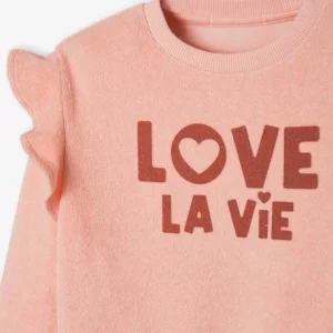 Sweat à Volants En éponge Fille Rose Pâle – Vertbaudet se précipiter pour acheter 9