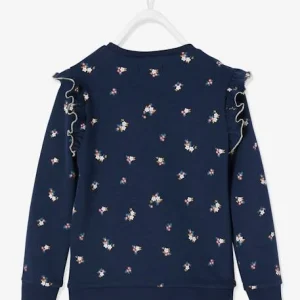 magasin pour Sweat à Volants Fille Détails Fantaisie Encre Imprimé – Vertbaudet 18