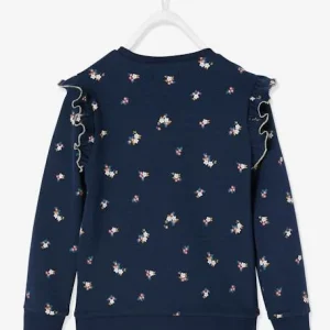 Sweat à Volants Fille Détails Fantaisie Encre Imprimé – Vertbaudet prix pas cher 18