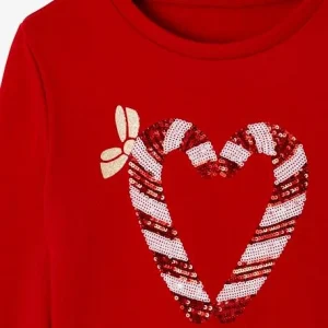 Prix très abordable Sweat De Noël Motif Coeur En Sequins Détails Irisés Rouge – Vertbaudet 13