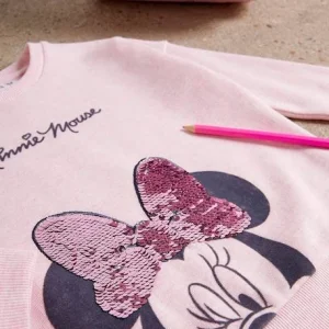 Sweat Disney Minnie® Fille Détail En Sequins Réversible Rose Chiné – Minnie marques de renommée 10