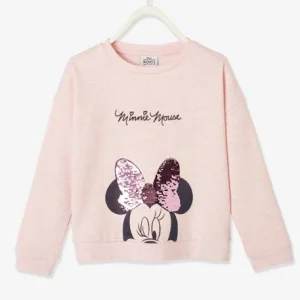 Sweat Disney Minnie® Fille Détail En Sequins Réversible Rose Chiné – Minnie marques de renommée 12