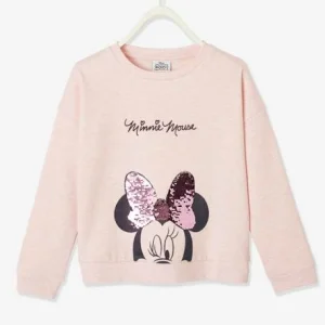 Sweat Disney Minnie® Fille Détail En Sequins Réversible Rose Chiné – Minnie boutique 12