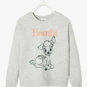 magasin paris Sweat Fille Disney® Bambi Gris Chiné Animé – Disney 9