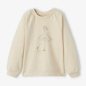 Sweat Motif égérie Détails Fantaisie Fille Beige – Vertbaudet livraison la plus rapide 12