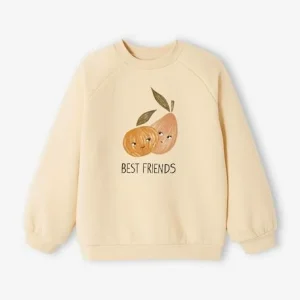 comparez les prix Sweat Motif Fantaisie Fille Beige – Vertbaudet 12