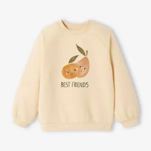 De Qualité Sweat Motif Fantaisie Fille Beige – Vertbaudet 12