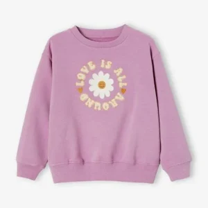 Sweat Motif Fleur Fille Animation En Bouclettes Mauve – Vertbaudet se précipiter pour acheter 12