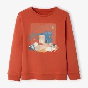 le grand escompte Sweat Motif Maroc Détails Pailletés Fille Orange Grisé – Vertbaudet 8