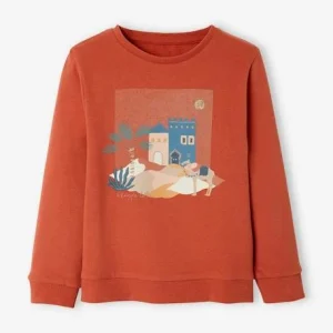 vente à bas prix Sweat Motif Maroc Détails Pailletés Fille Orange Grisé – Vertbaudet 8