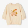 Sweat Motifs Fleurs Anim Irisée Et Bouclettes Fille Manches 3/4 écru – Vertbaudet Satisfait ou Remboursé 11