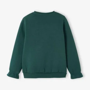 REMISE Sweat Sapin De Noël Fille Avec Pompons Et Détails Brillants Vert Sapin – Vertbaudet 7