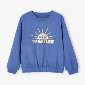 Sweat Sport Motif “sunrise” Brillant Fille Bleu – Vertbaudet boutique paris 12