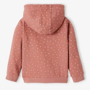 Sweat Zippé à Capuche Motifs Fleurs Fille Rose Imprimé – Vertbaudet en vente 8