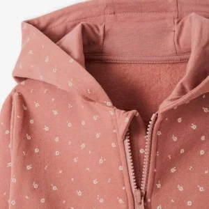 Sweat Zippé à Capuche Motifs Fleurs Fille Rose Imprimé – Vertbaudet en vente 10